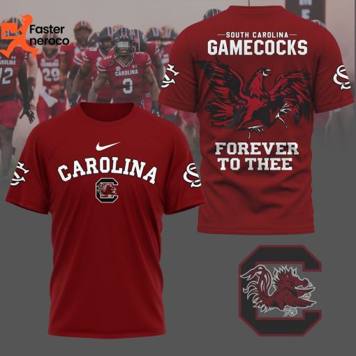 South Carolina Gamecocks Forever To Thee Design 3D T-Shirt